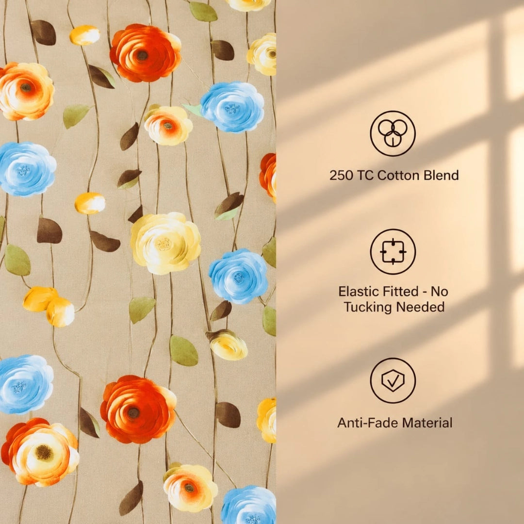 Europa - King - 7D Design Fitted Bedsheet (78×72 inches)