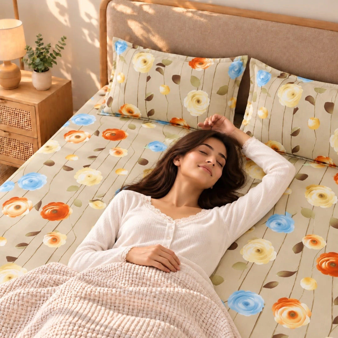 Europa - King - 7D Design Fitted Bedsheet (78×72 inches)