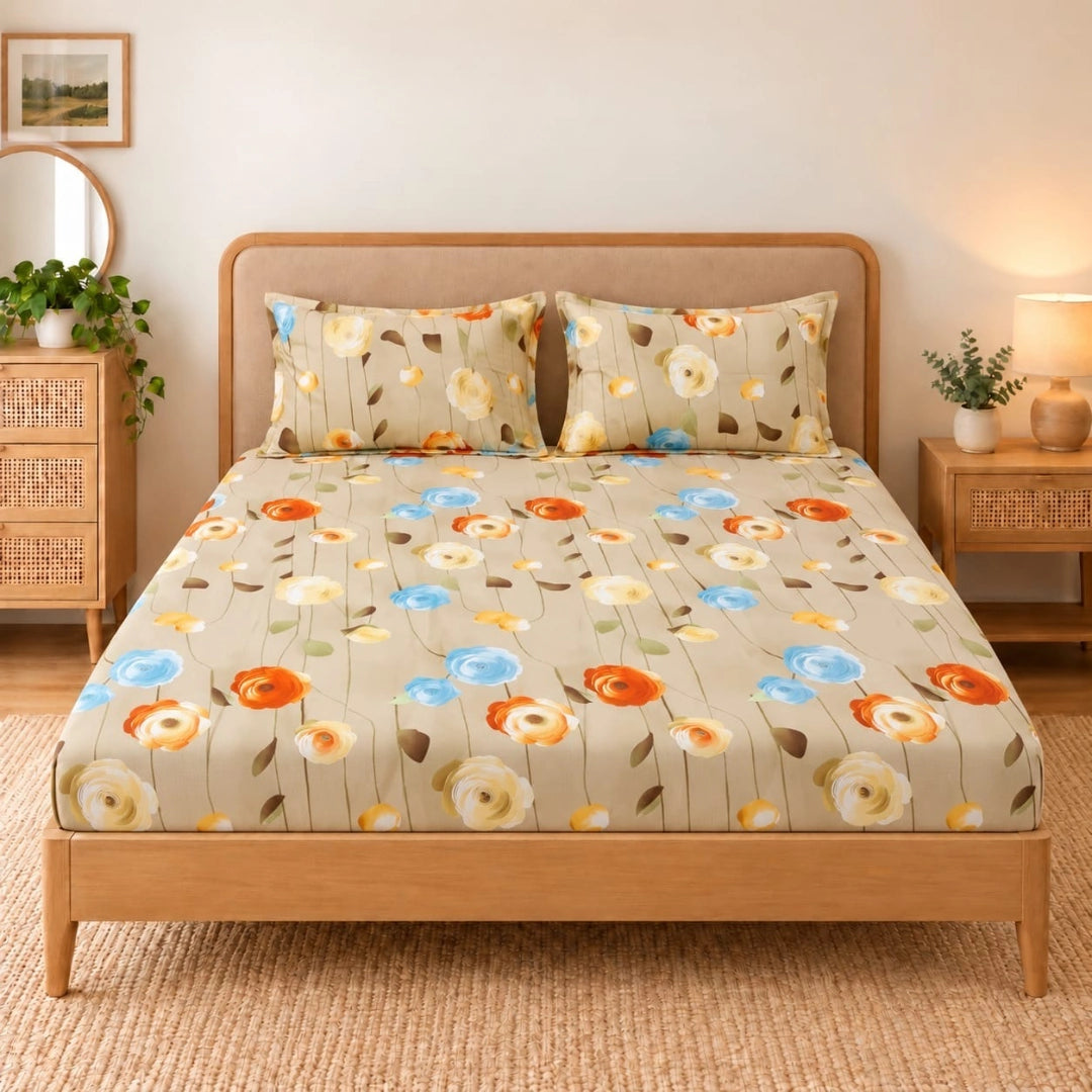 Europa - King - 7D Design Fitted Bedsheet (78×72 inches)