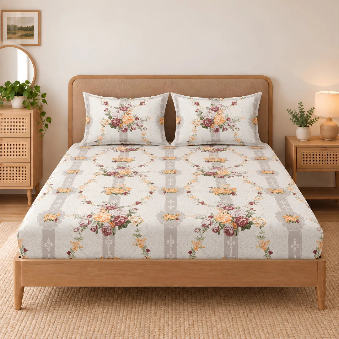 Evelyn - King - Fitted Bedsheet (78×72 inches)