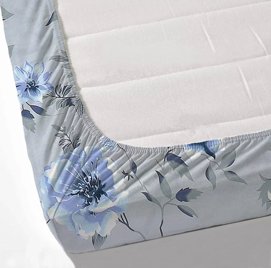 Evening Bellflower - Queen/Double - Fitted Bedsheet (76×72 inches)