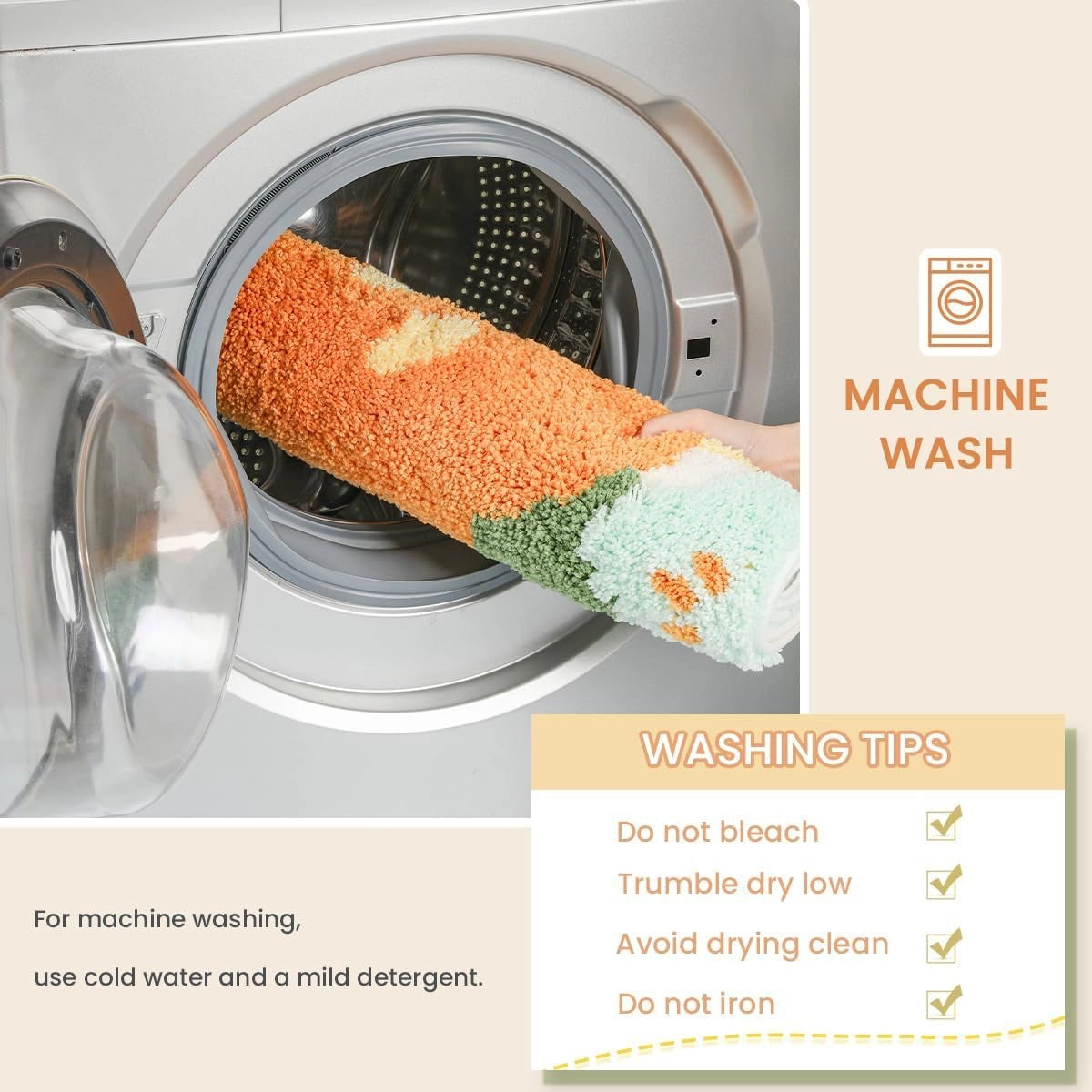 Fedora - Anti-Slip Microfibre Doormat (40x60 cm) - Pack of 1