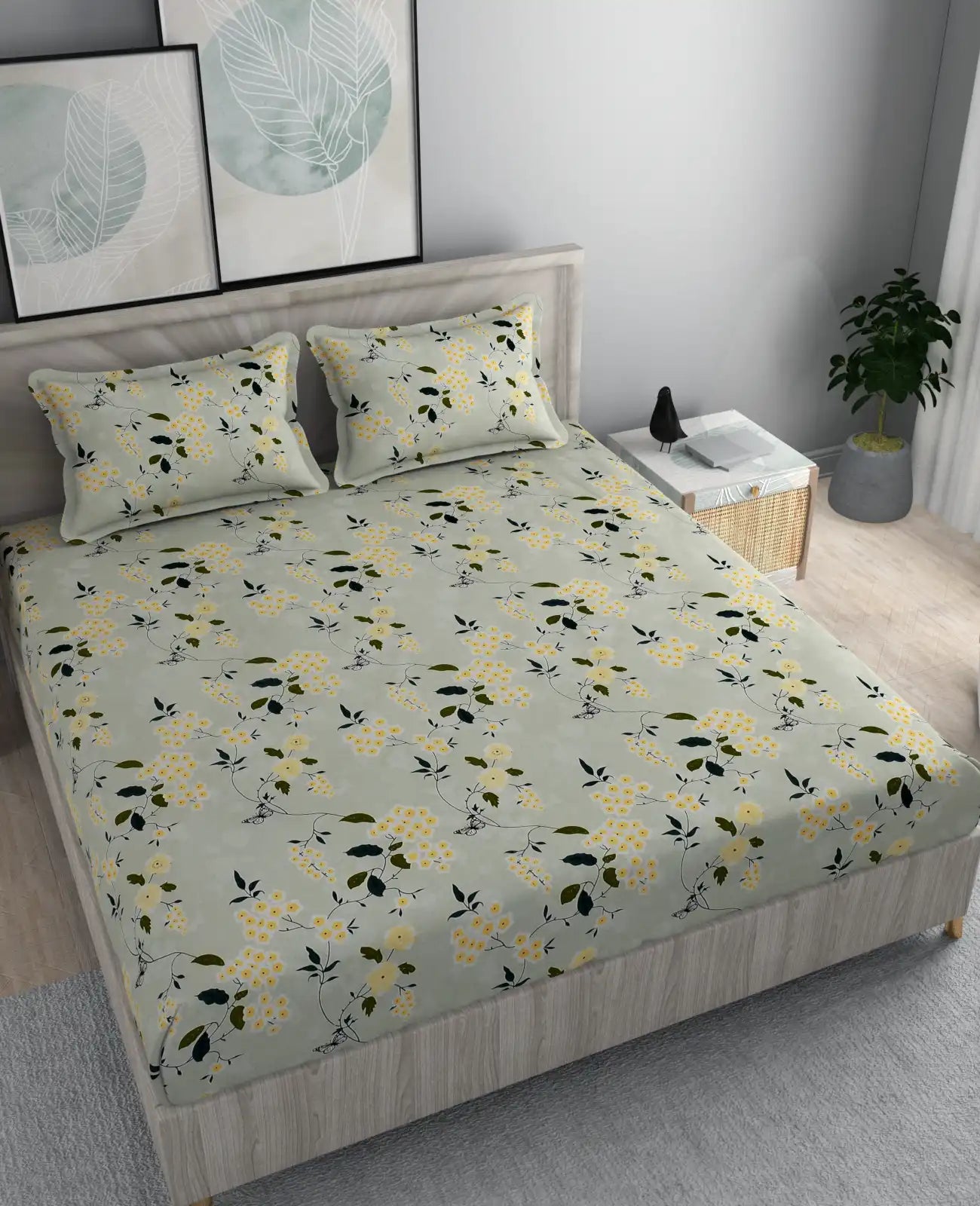 Fiona - Queen/Double - Fitted Bedsheet (76×72 inches)