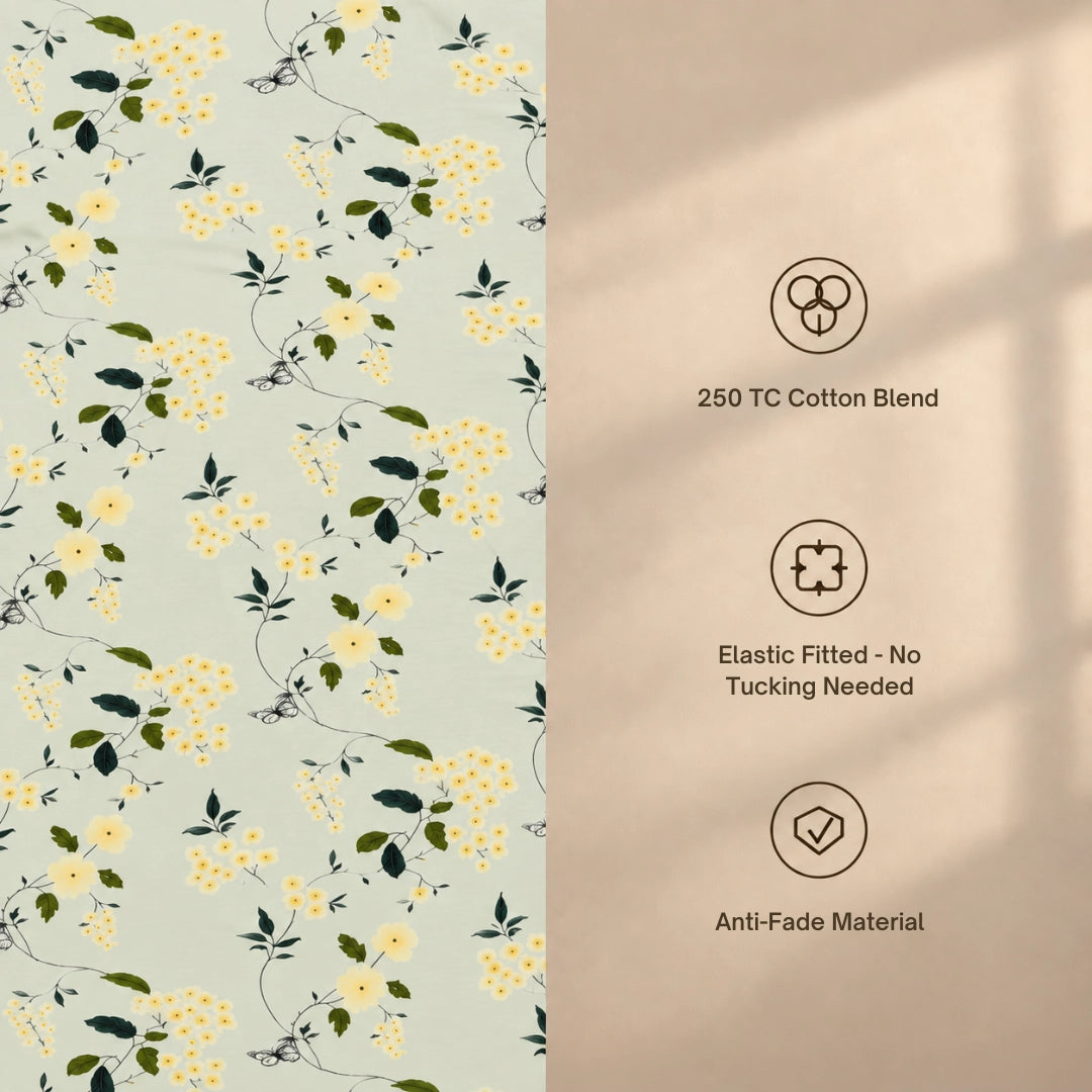 Fiona - Queen/Double - Fitted Bedsheet (76×72 inches)