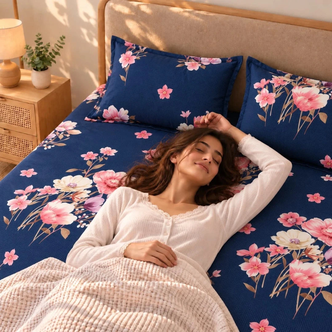 Florella - King - Fitted Bedsheet (78×72 inches)