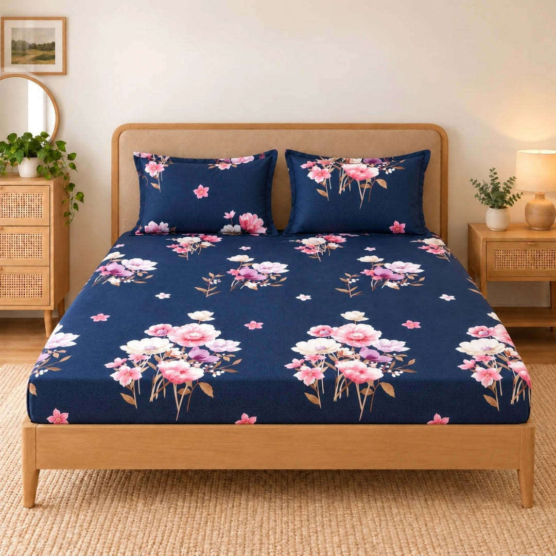 Florella - King - Fitted Bedsheet (78×72 inches)
