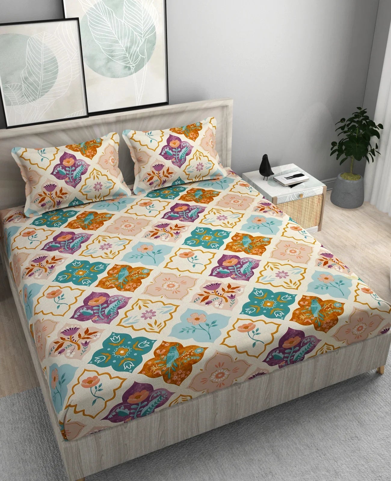 Florenza - King - Fitted Bedsheet (78×72 inches)