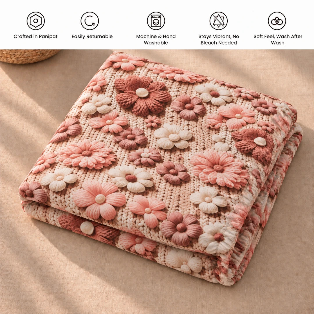 Florina - King - 7D Design Fitted Bedsheet (78×72 inches)