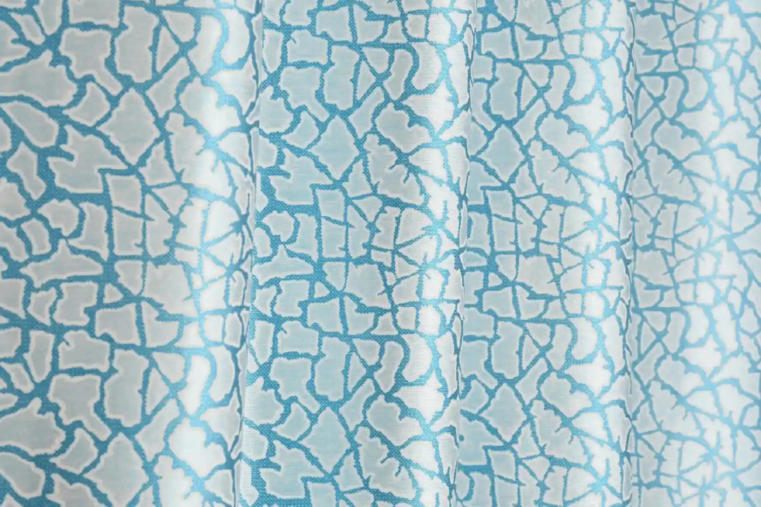 Freesia - Aqua Curtains (Set of 2)