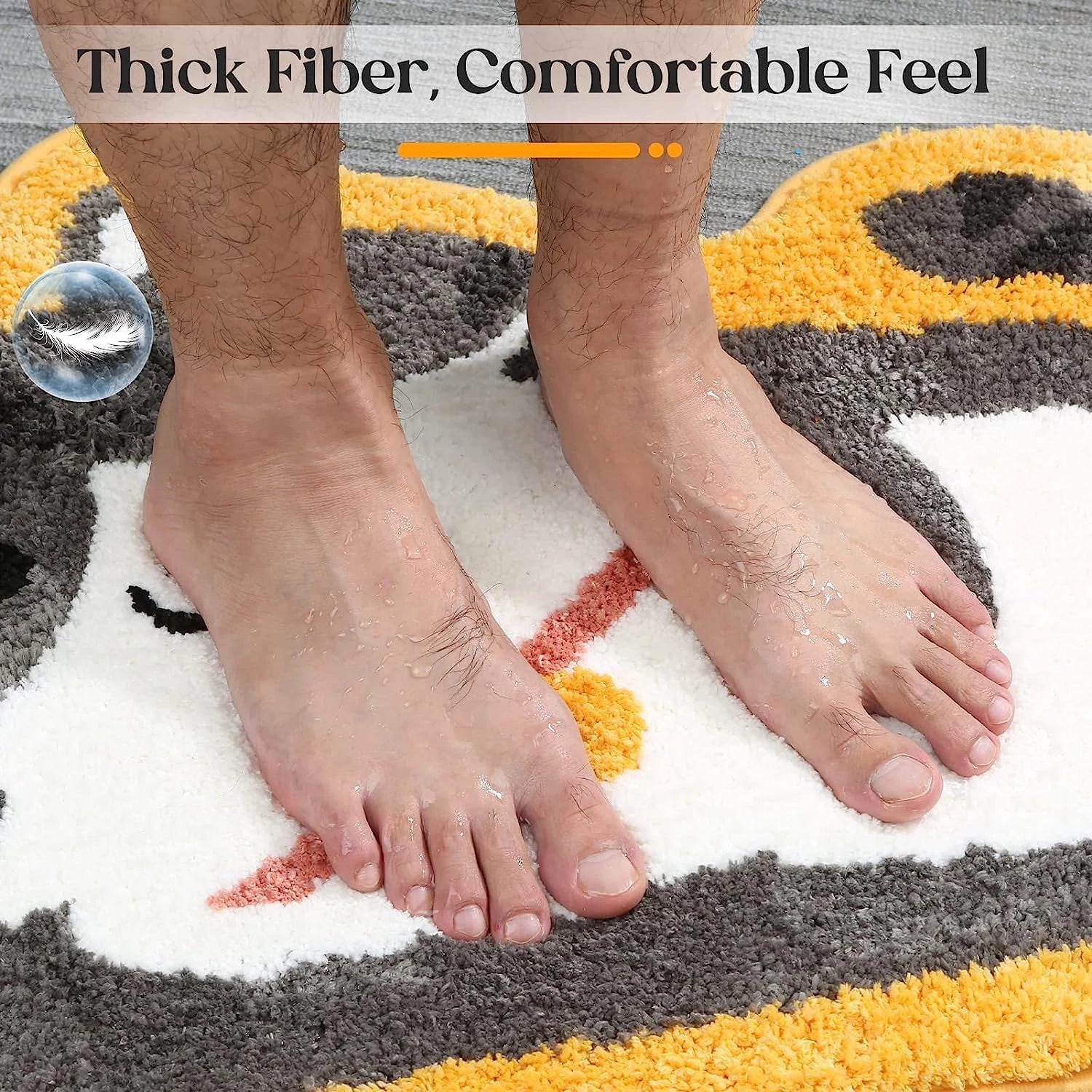 Garfield - Anti-Slip Microfibre Doormat (40x60 cm) - Pack of 1