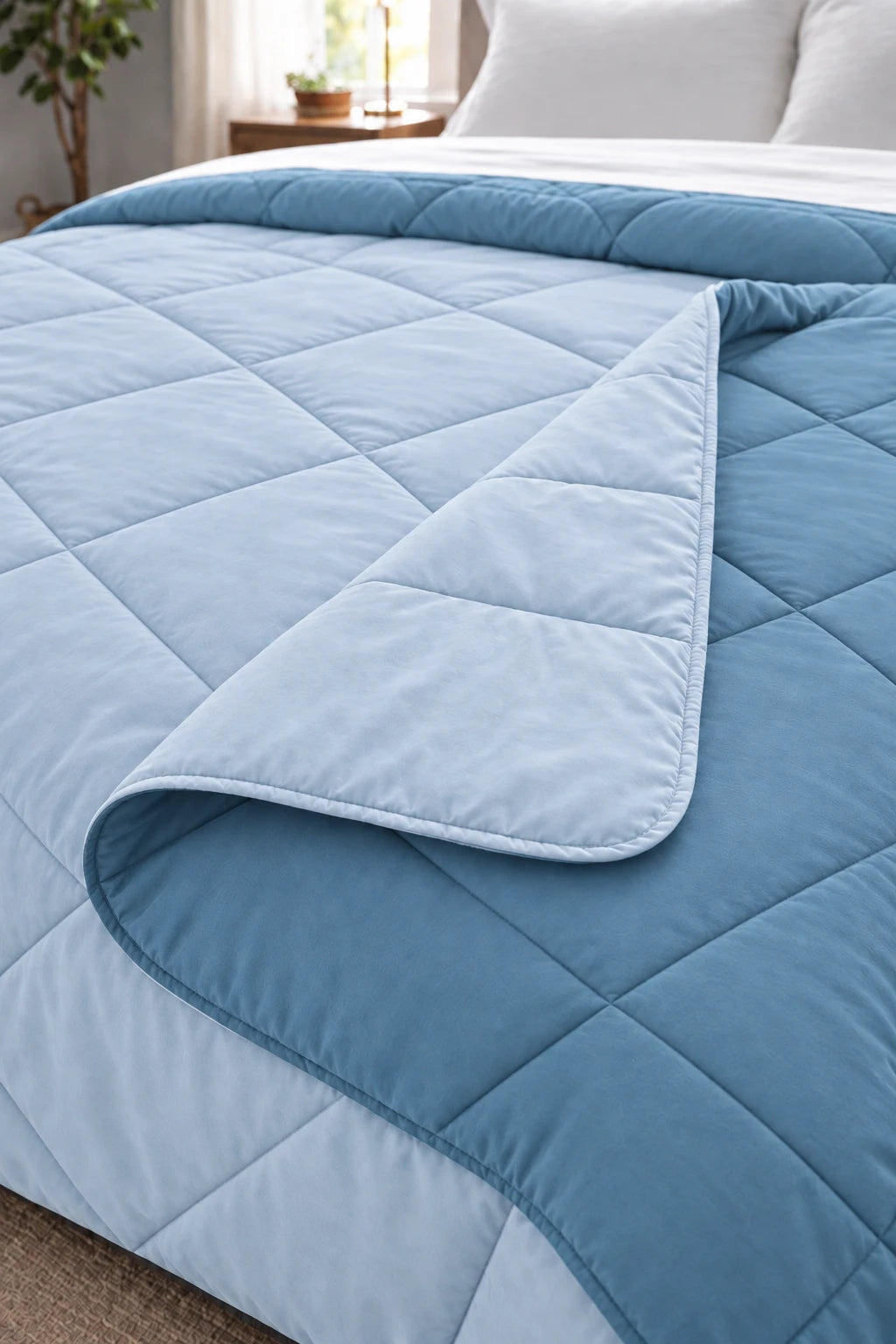 Reversible Double Bed Comforter - Glacier & Mist (Prism)