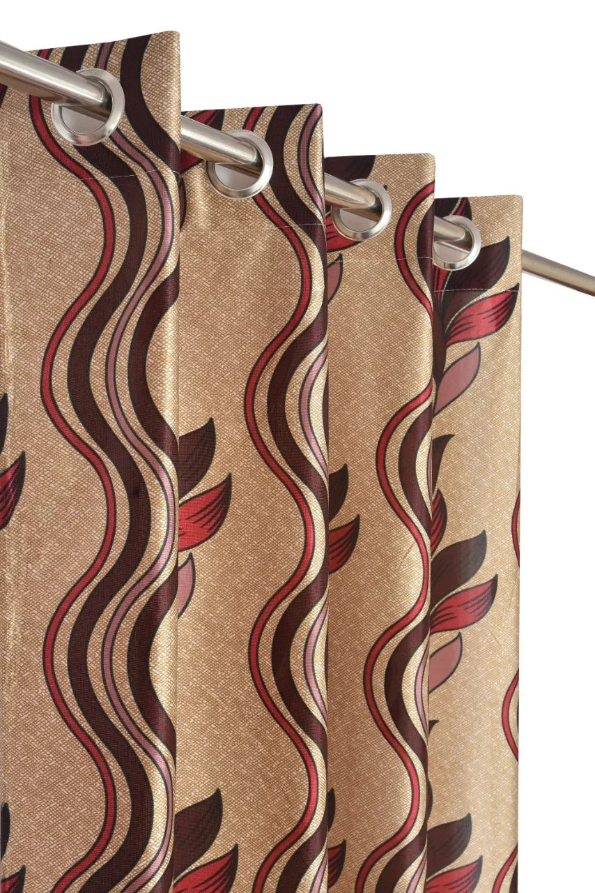 Heather - Red Curtains (Set of 2) - Discontinued