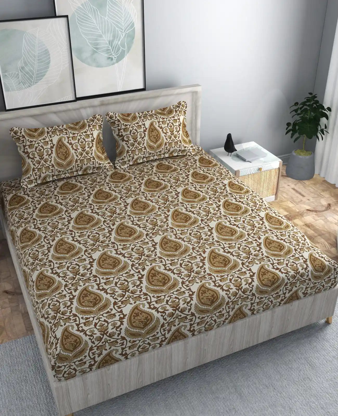 Henna - King - Fitted Bedsheet (78×72 inches)