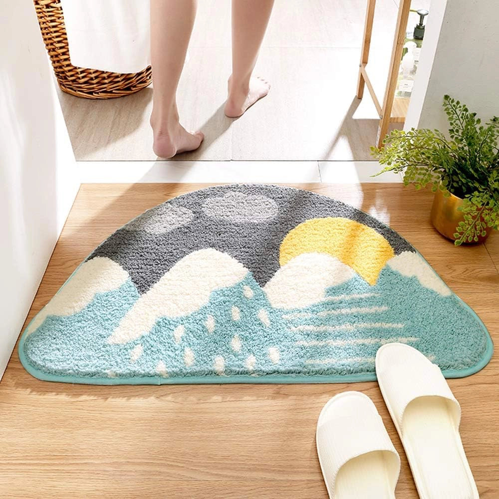 Hills - Anti-Slip Microfibre Doormat (40x60 cm) - Pack of 1