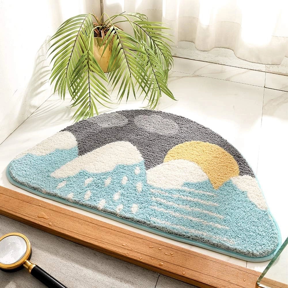 Hills - Anti-Slip Microfibre Doormat (40x60 cm) - Pack of 1