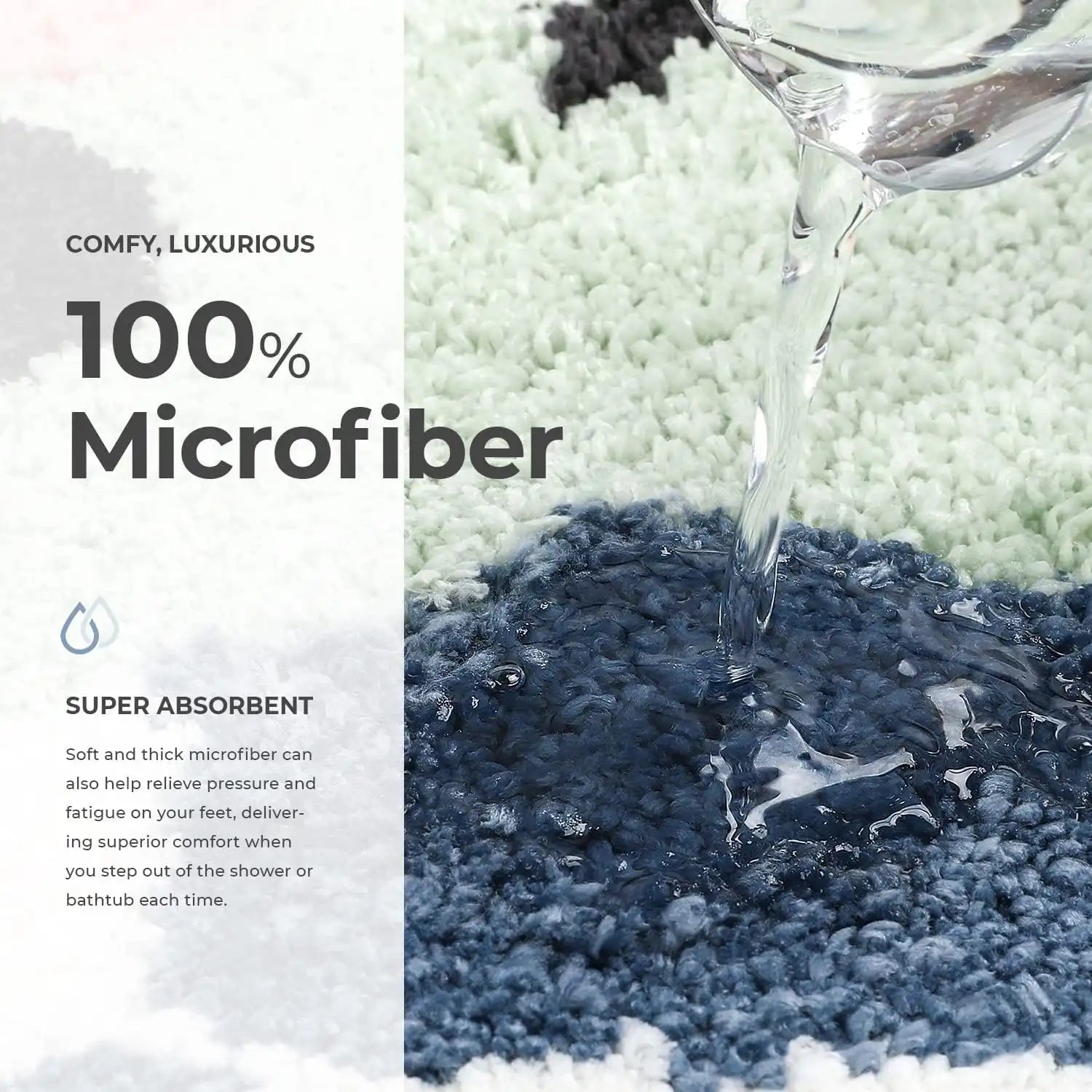 Hippo - Anti-Slip Microfibre Doormat (40x60 cm) - Pack of 1