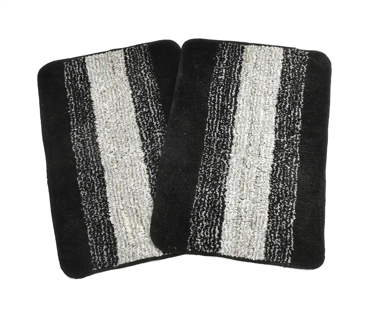 Holland - Black Microfibre Doormat (Pack of 2)