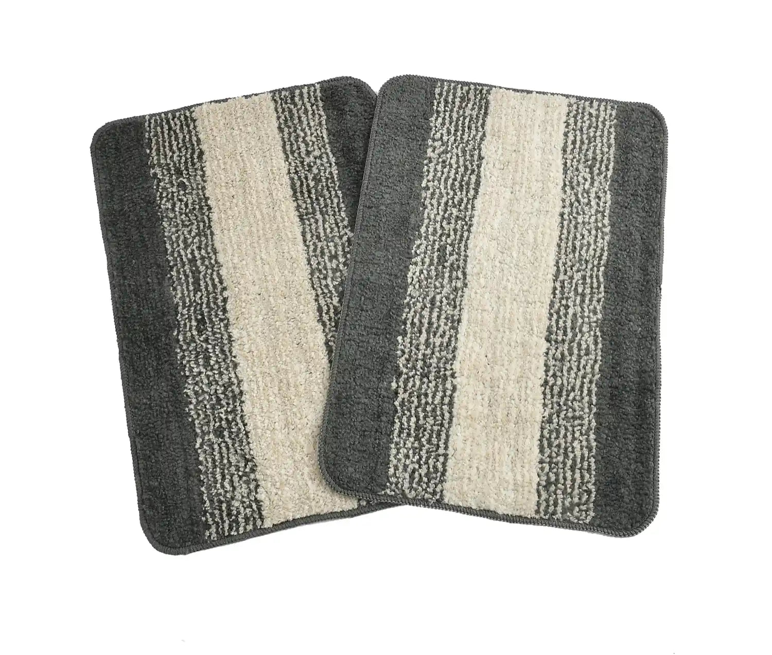 Holland - Light Grey Microfibre Doormat (Pack of 2)