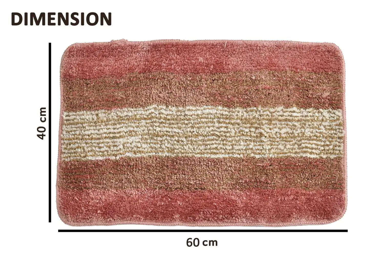 Holland - Rose Microfibre Doormat (Pack of 2)
