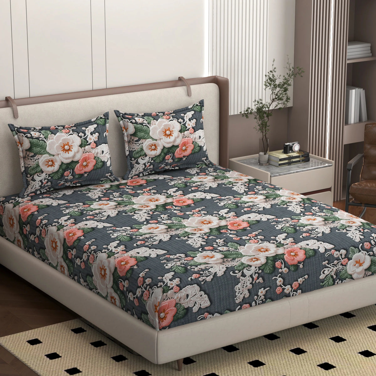 Holland - King - 7D Design Fitted Bedsheet (78×72 inches)