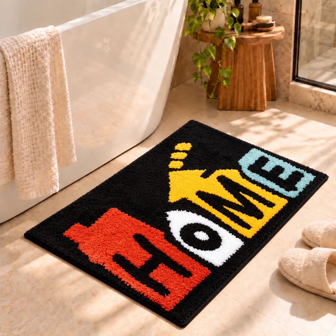 Home - Anti-Slip Microfibre Doormat (40x60 cm) - Pack of 1