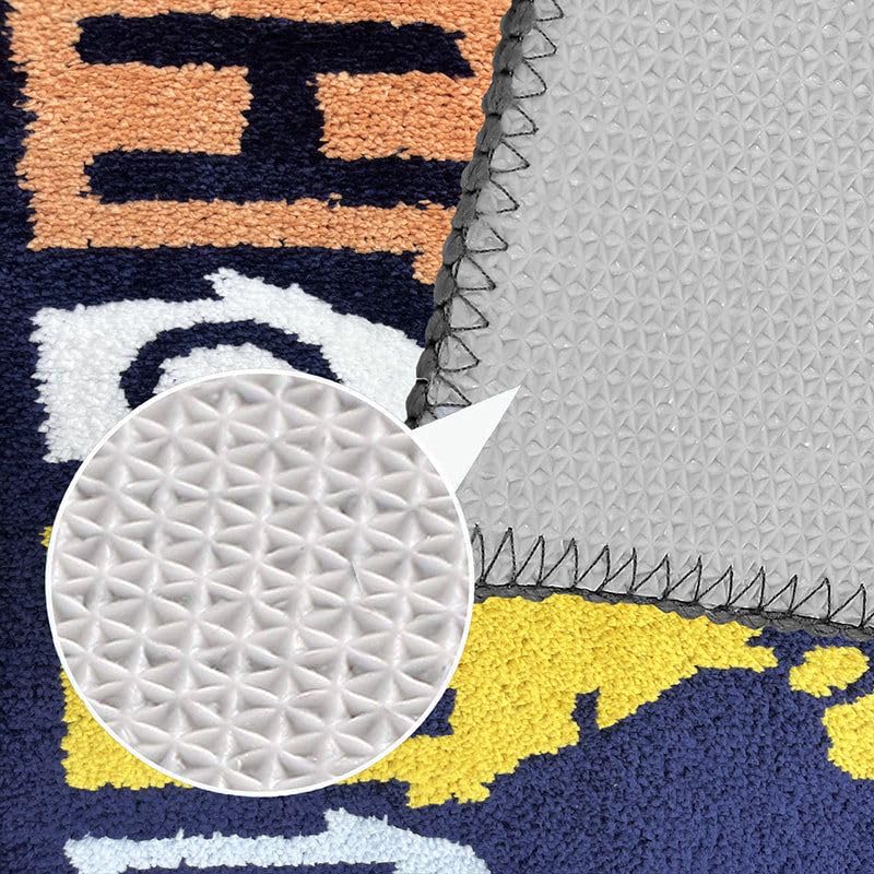 Home Blue - Anti-Slip Microfibre Doormat (40x60 cm) - Pack of 1