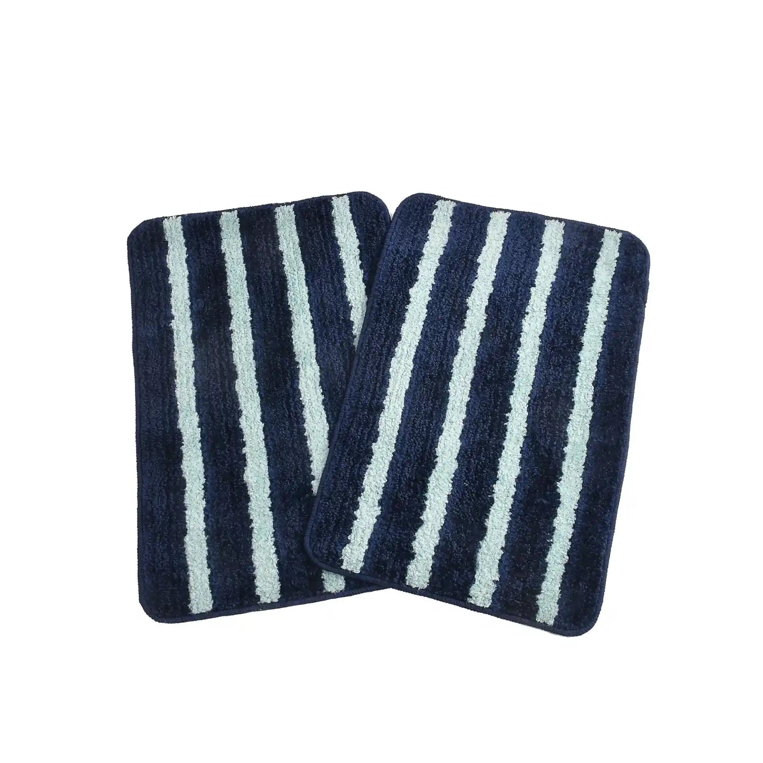 Horizon - Royal Blue Microfibre Doormat (Pack of 2)