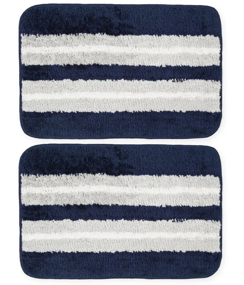 Horizon - Royal Blue Microfibre Doormat (Pack of 2) - Discontinued