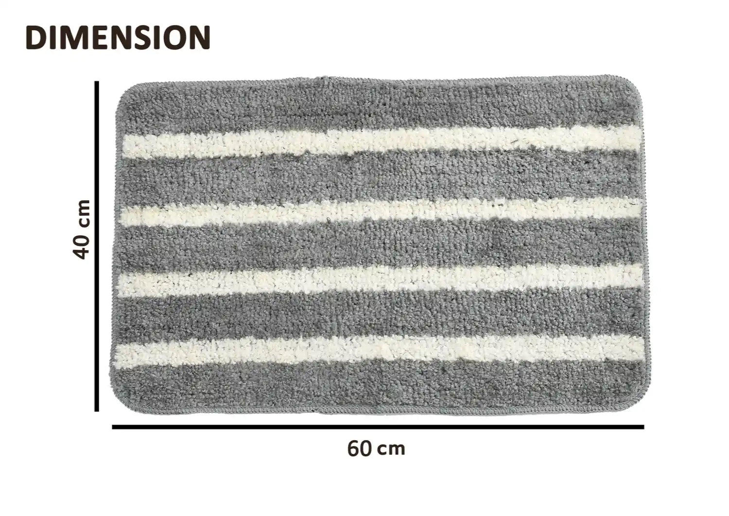 Horizon - Silver Microfibre Doormat (Pack of 2)