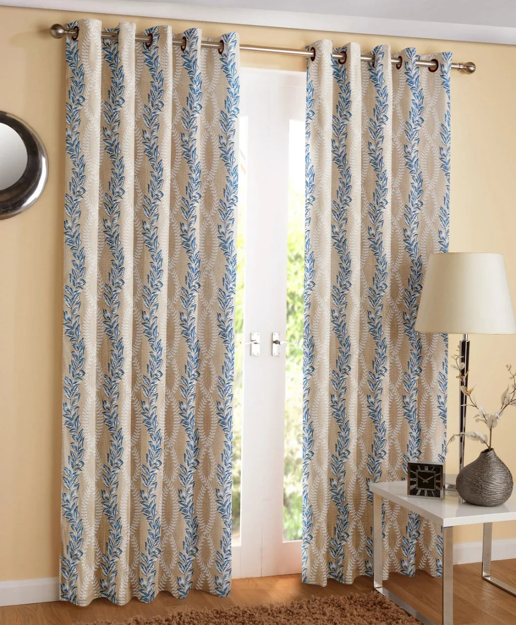 Ivy - Blue Curtains (Set of 2)