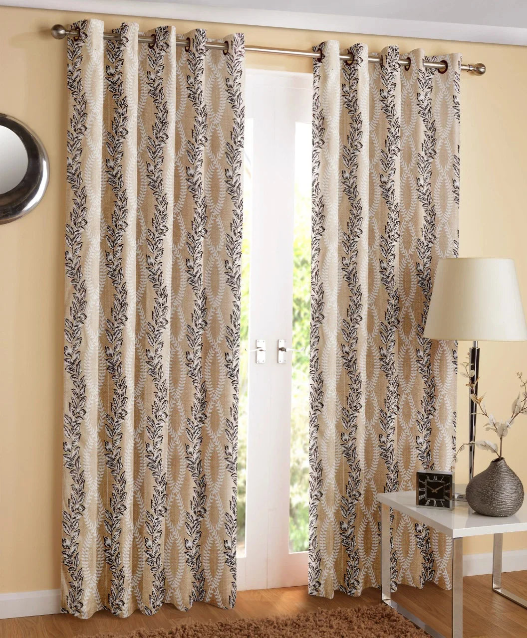 Ivy - Cream Curtains (Set of 2)