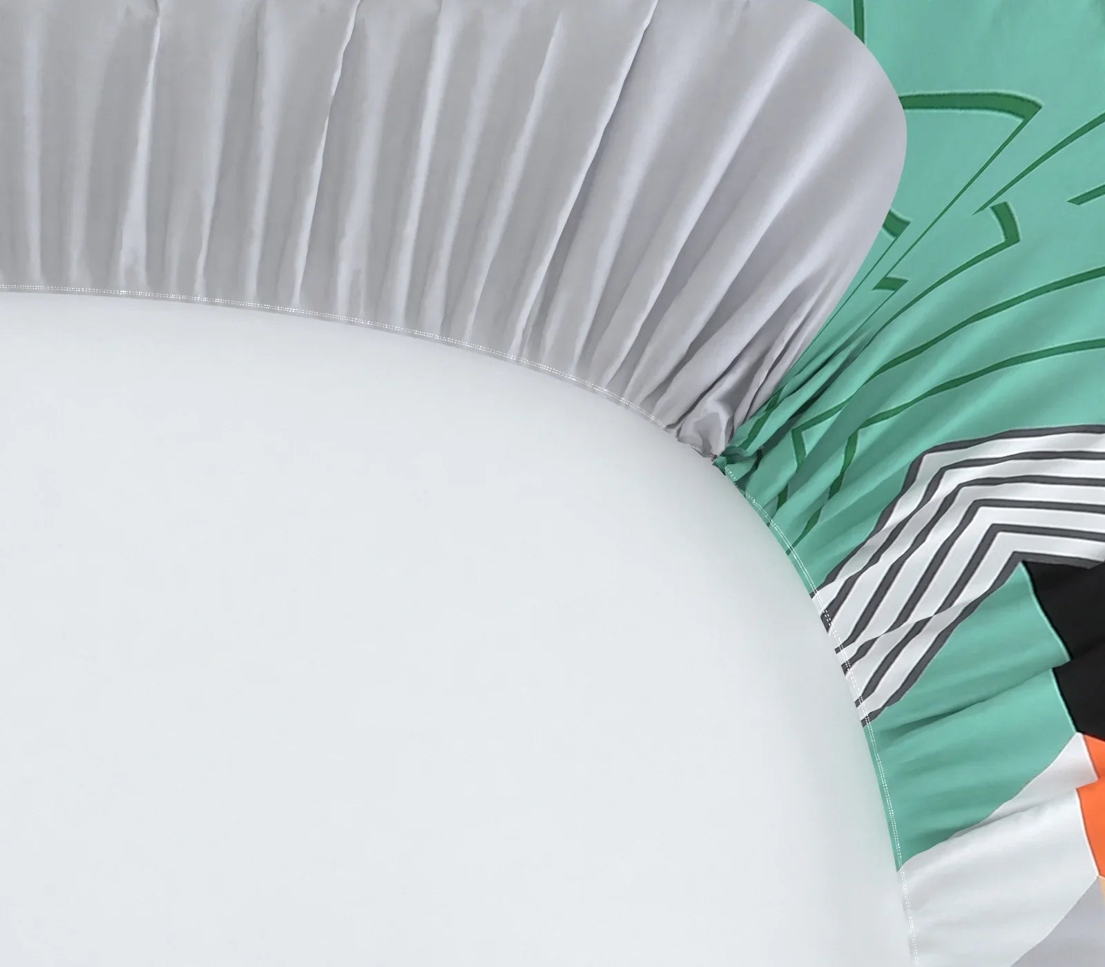 Jamaican Chevron - Queen/Double - Fitted Bedsheet (76×72 inches)