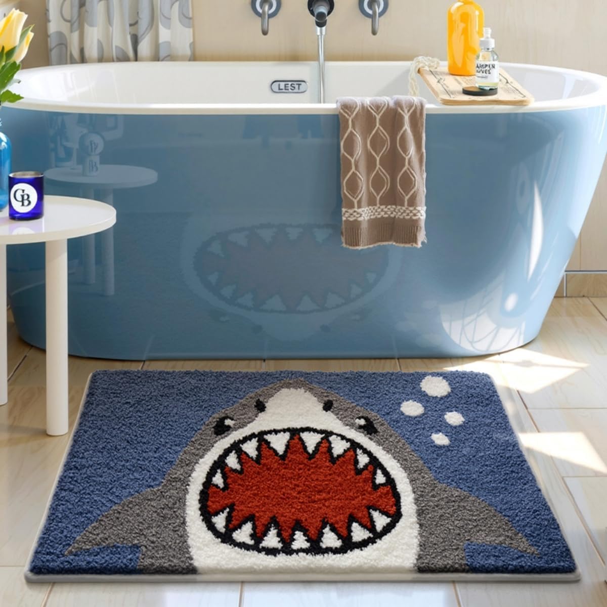 Jaws - Anti-Slip Microfibre Doormat (40x60 cm) - Pack of 1