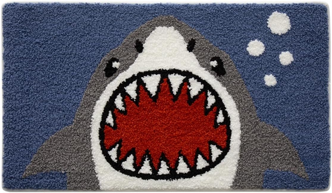 Jaws - Anti-Slip Microfibre Doormat (40x60 cm) - Pack of 1