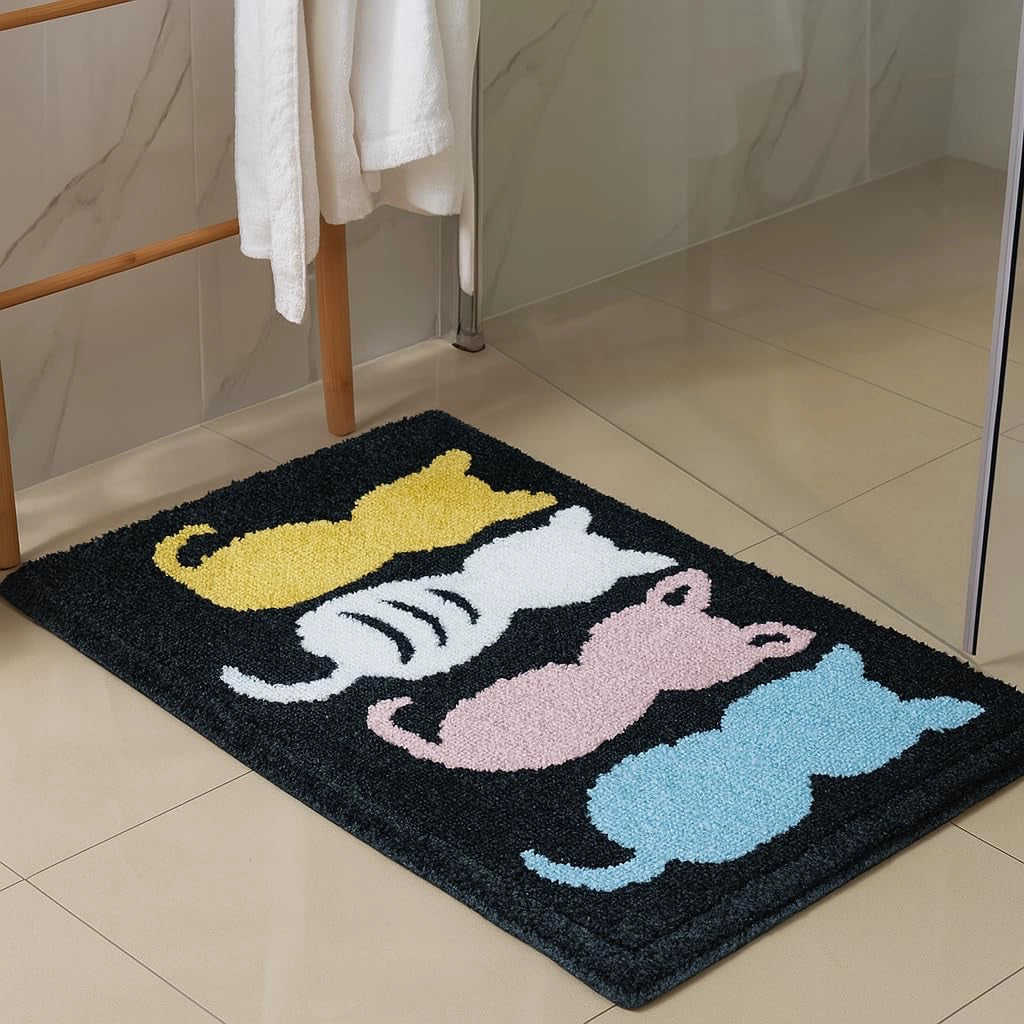 Kitty - Anti-Slip Microfibre Doormat (40x60 cm) - Pack of 1