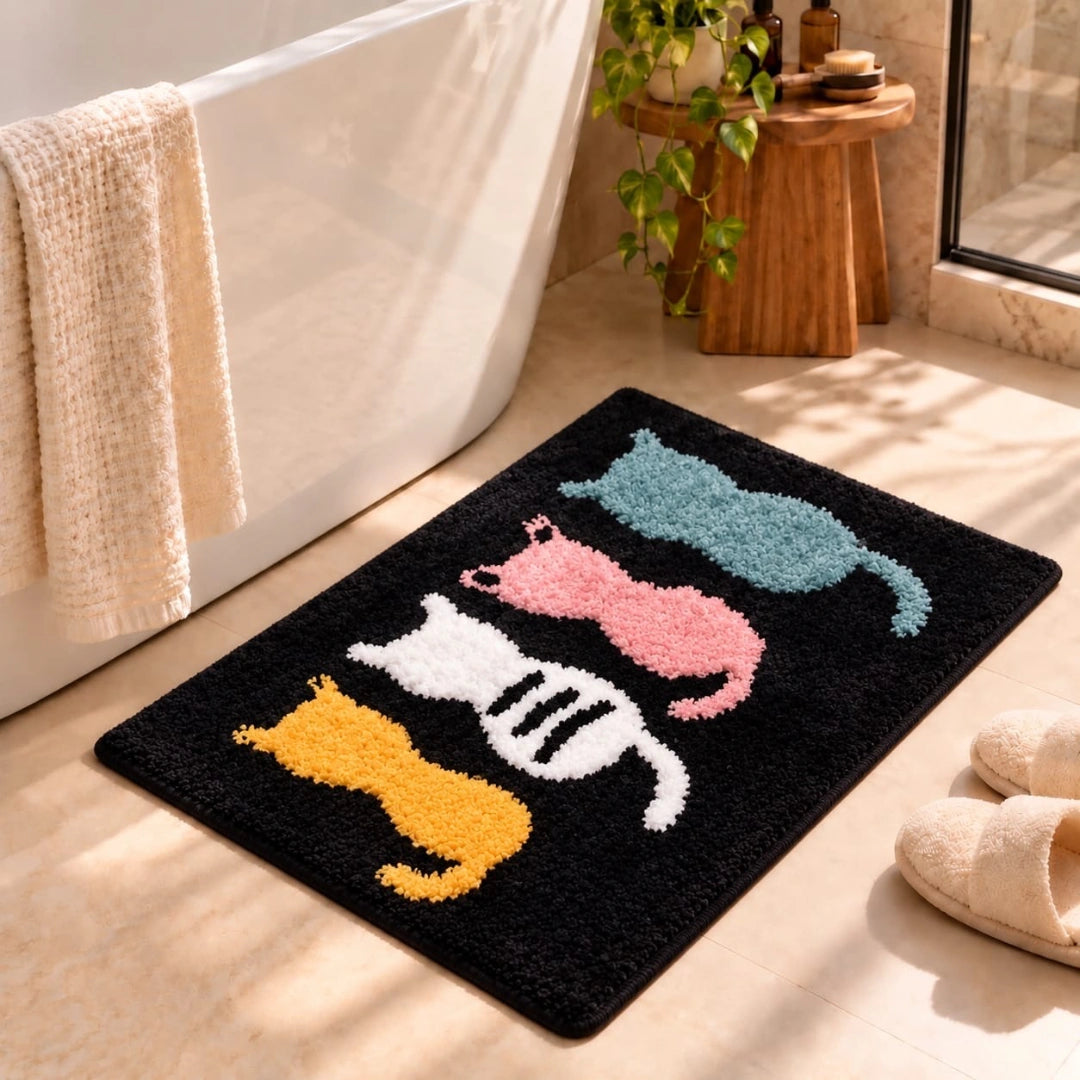 Kitty - Anti-Slip Microfibre Doormat (40x60 cm) - Pack of 1
