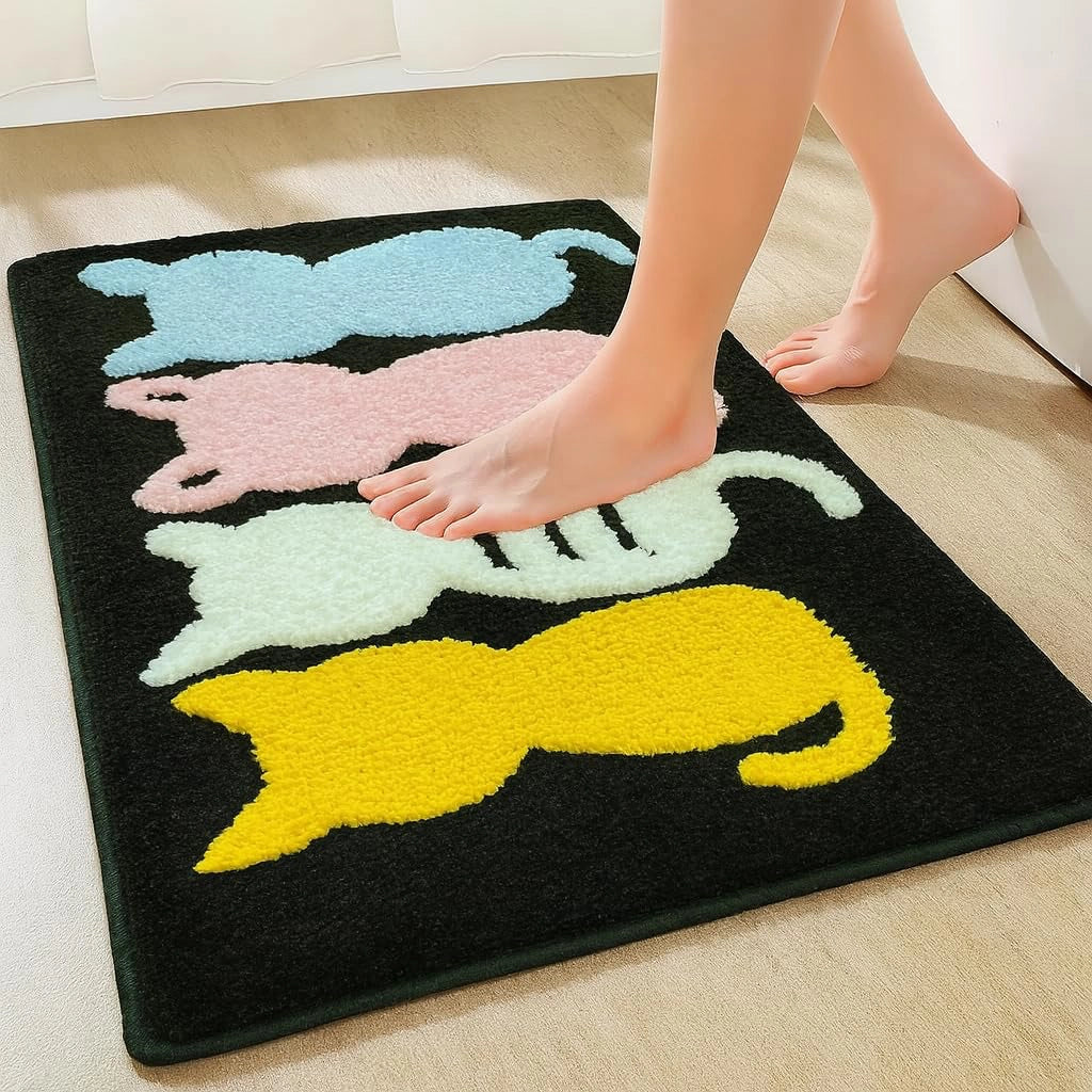 Kitty - Anti-Slip Microfibre Doormat (40x60 cm) - Pack of 1