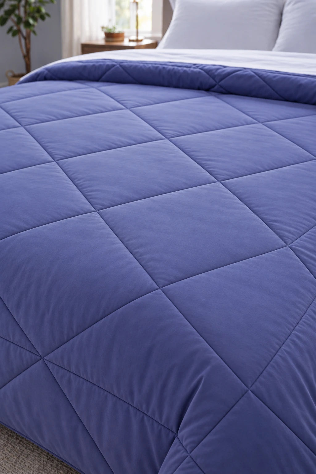 Reversible Double Bed Comforter - Lilac & Lagoon (Prism)