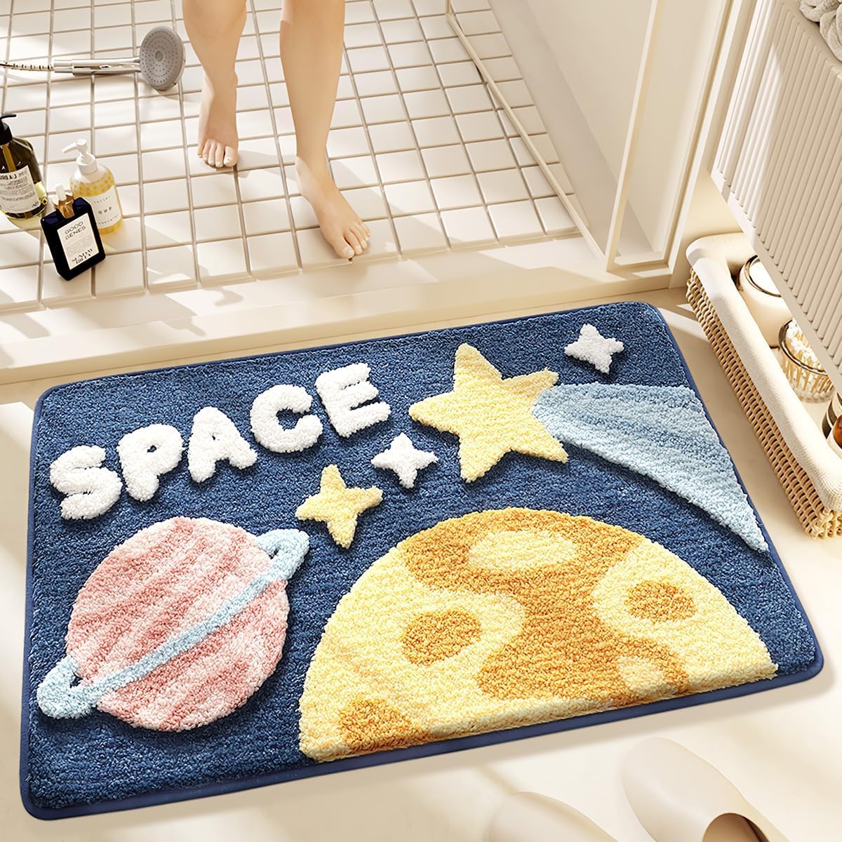 Milky Way - Anti-Slip Microfibre Doormat (40x60 cm) - Pack of 1