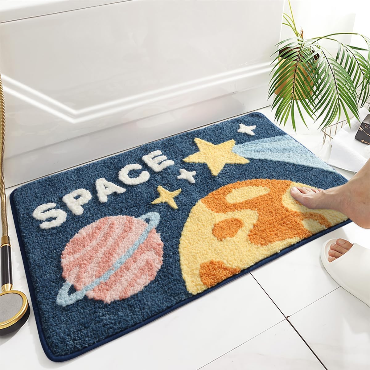 Milky Way - Anti-Slip Microfibre Doormat (40x60 cm) - Pack of 1