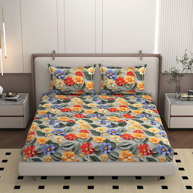 Mirella - King - 7D Design Fitted Bedsheet (78×72 inches)