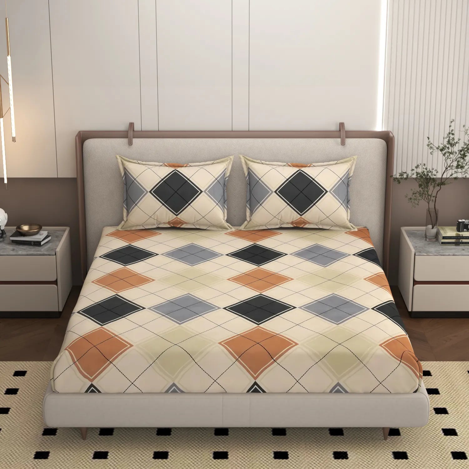 Clark - Queen/Double - Fitted Bedsheet (76×72 inches)