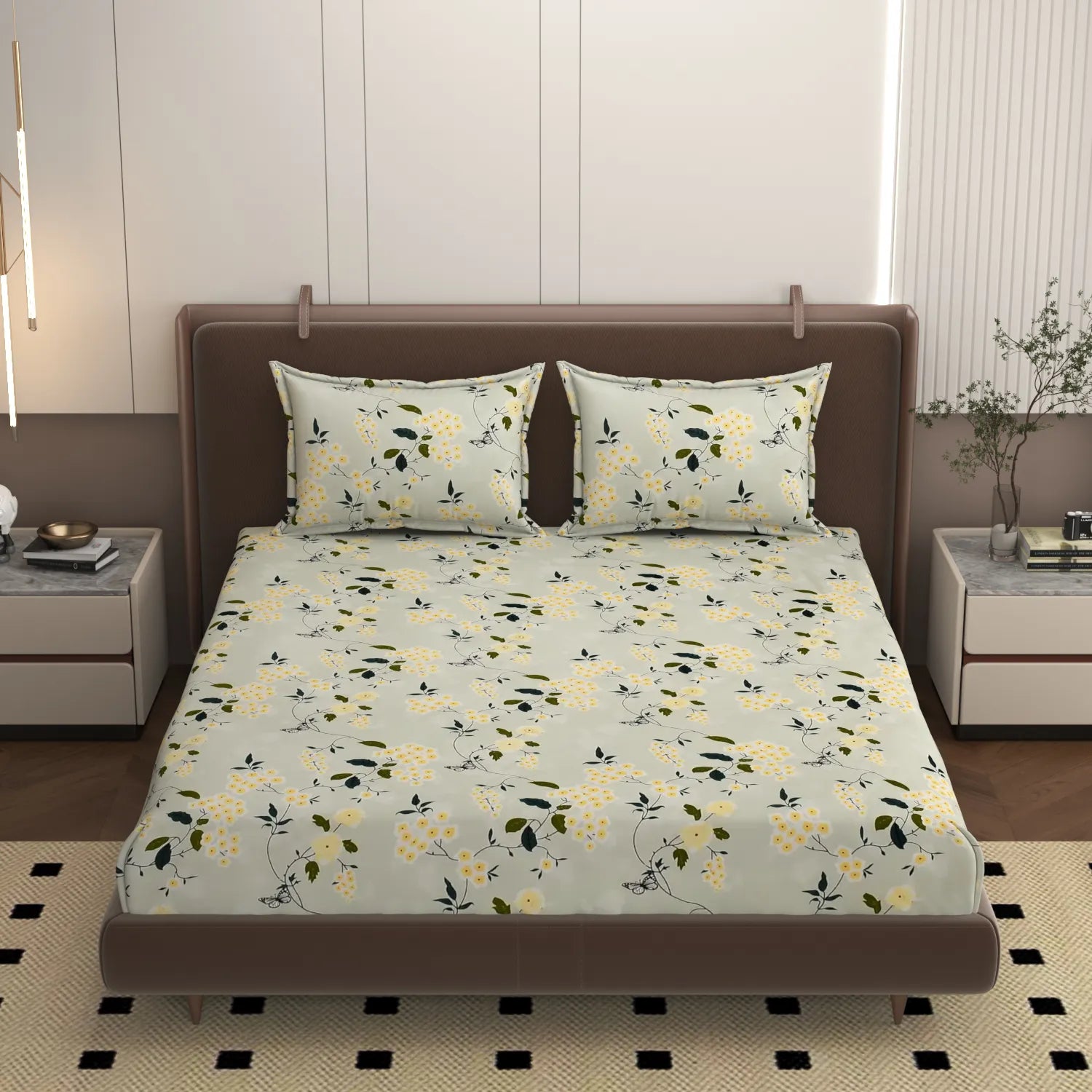 Fiona - Queen/Double - Fitted Bedsheet (76×72 inches)