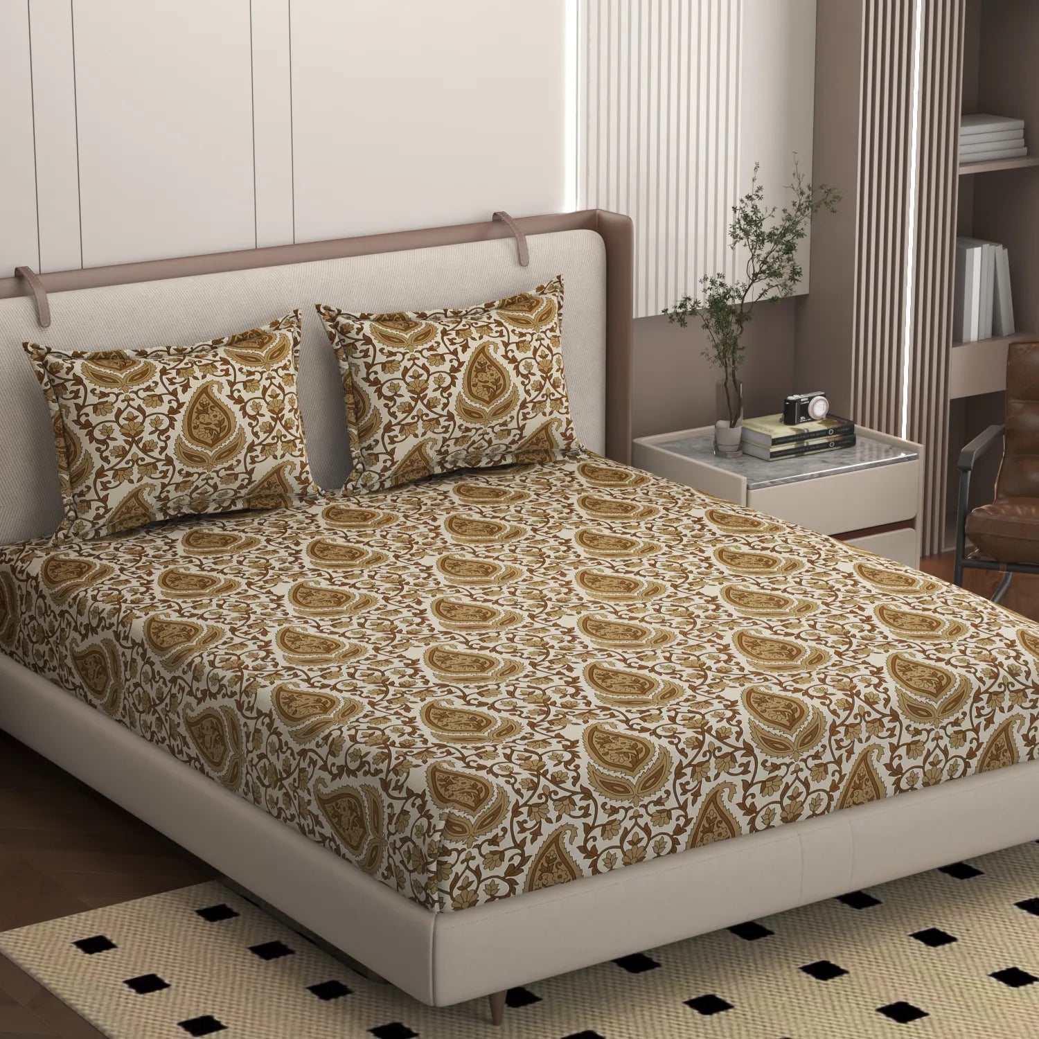 Henna - King - Fitted Bedsheet (78×72 inches)