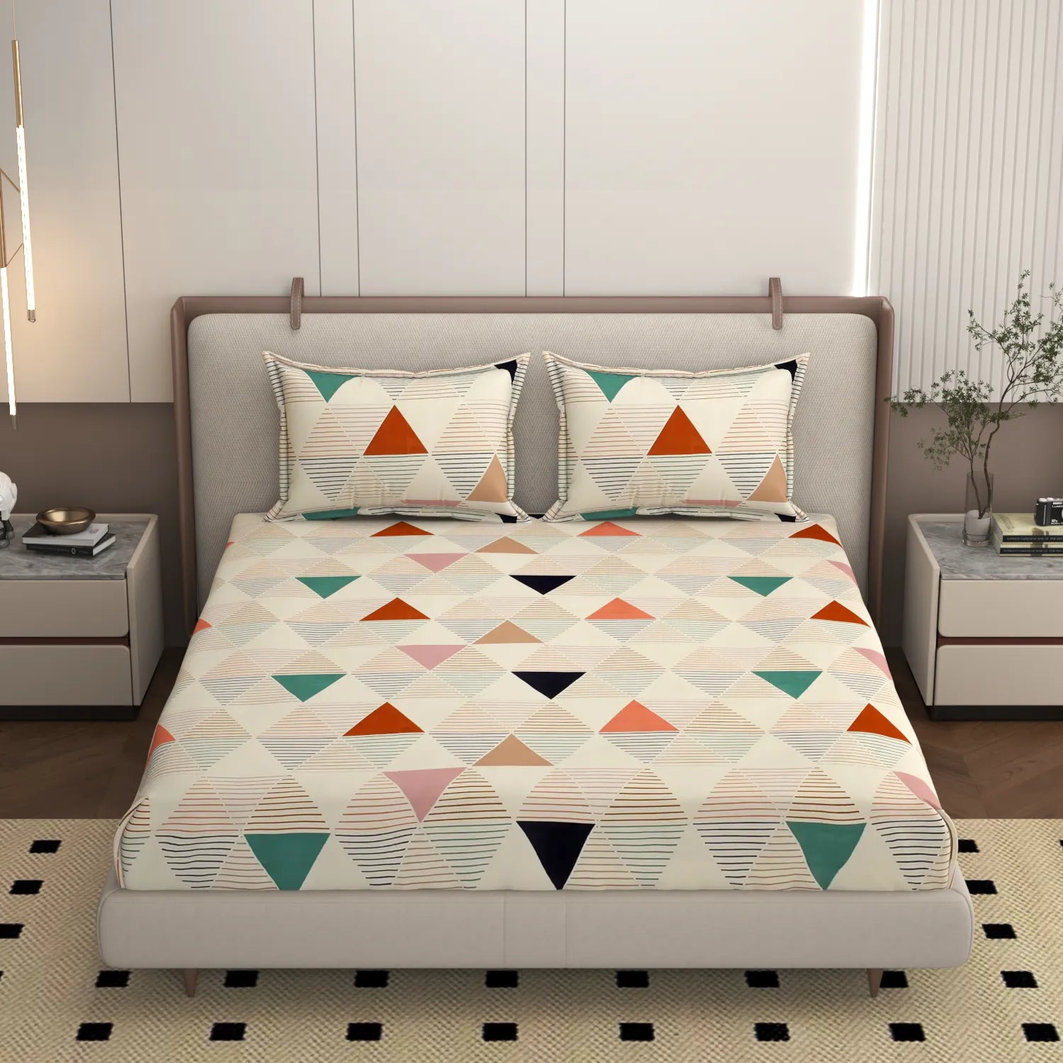 Prism - Queen/Double - Fitted Bedsheet (76×72 inches)