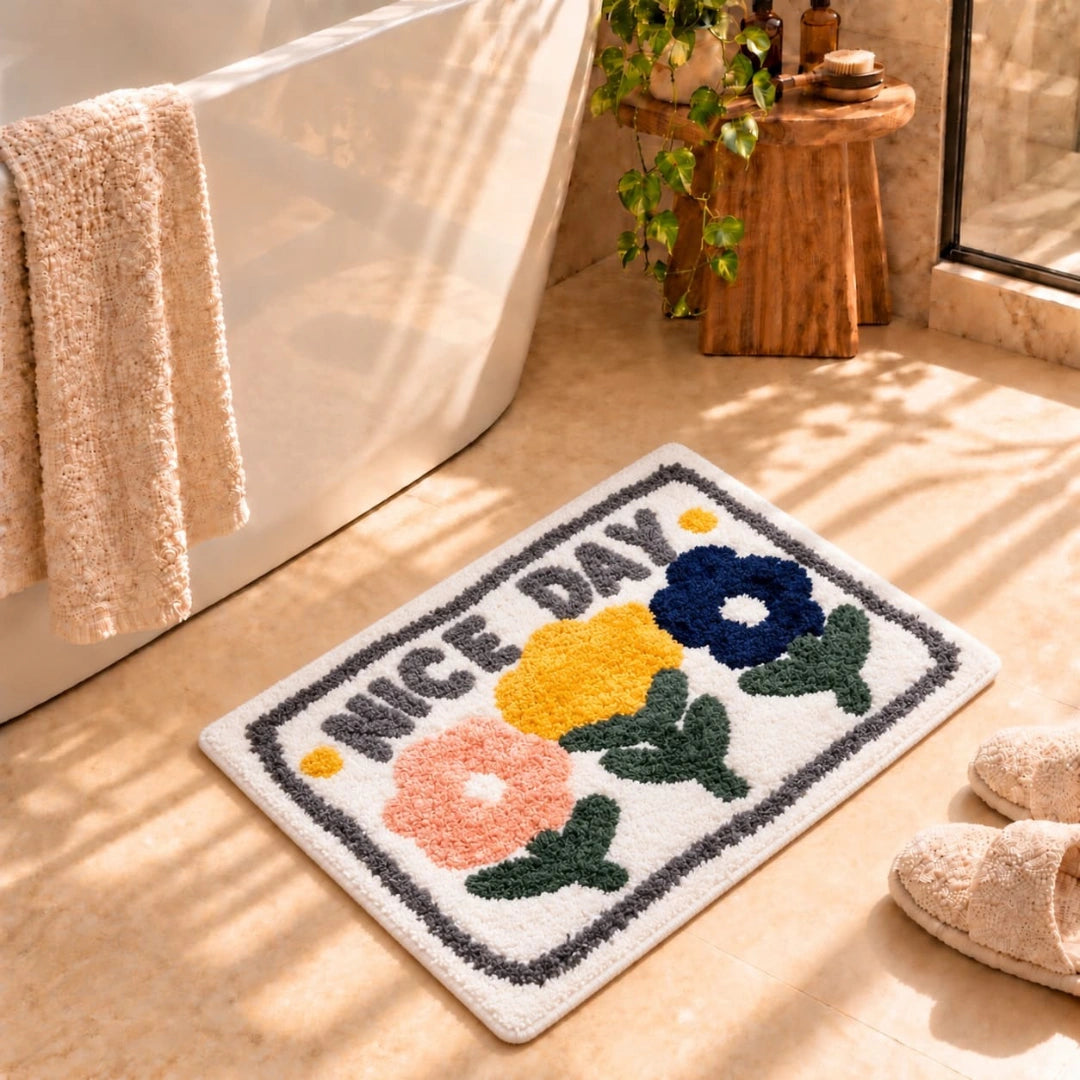 Nice Day - Anti-Slip Microfibre Doormat (40x60 cm) - Pack of 1