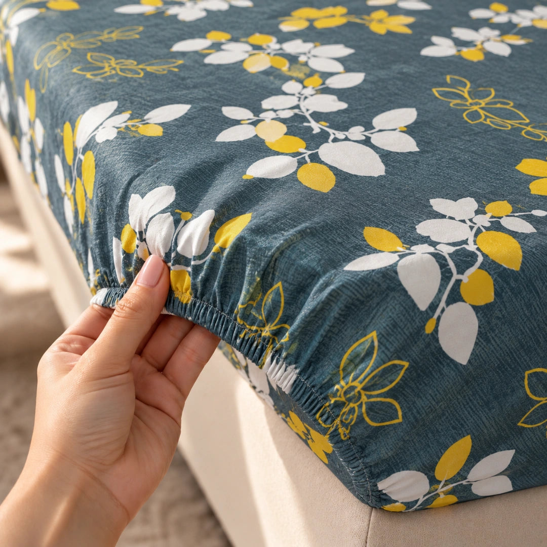 Nightingale - Queen/Double - Fitted Bedsheet (76×72 inches)