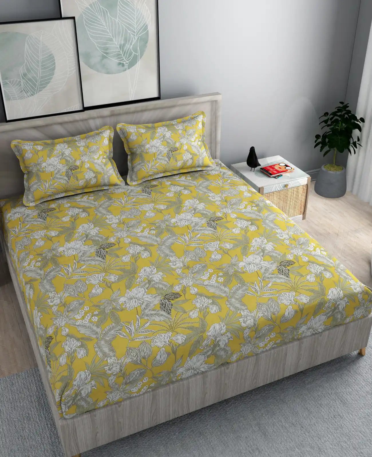 Nora - Queen/Double - Fitted Bedsheet (76×72 inches)