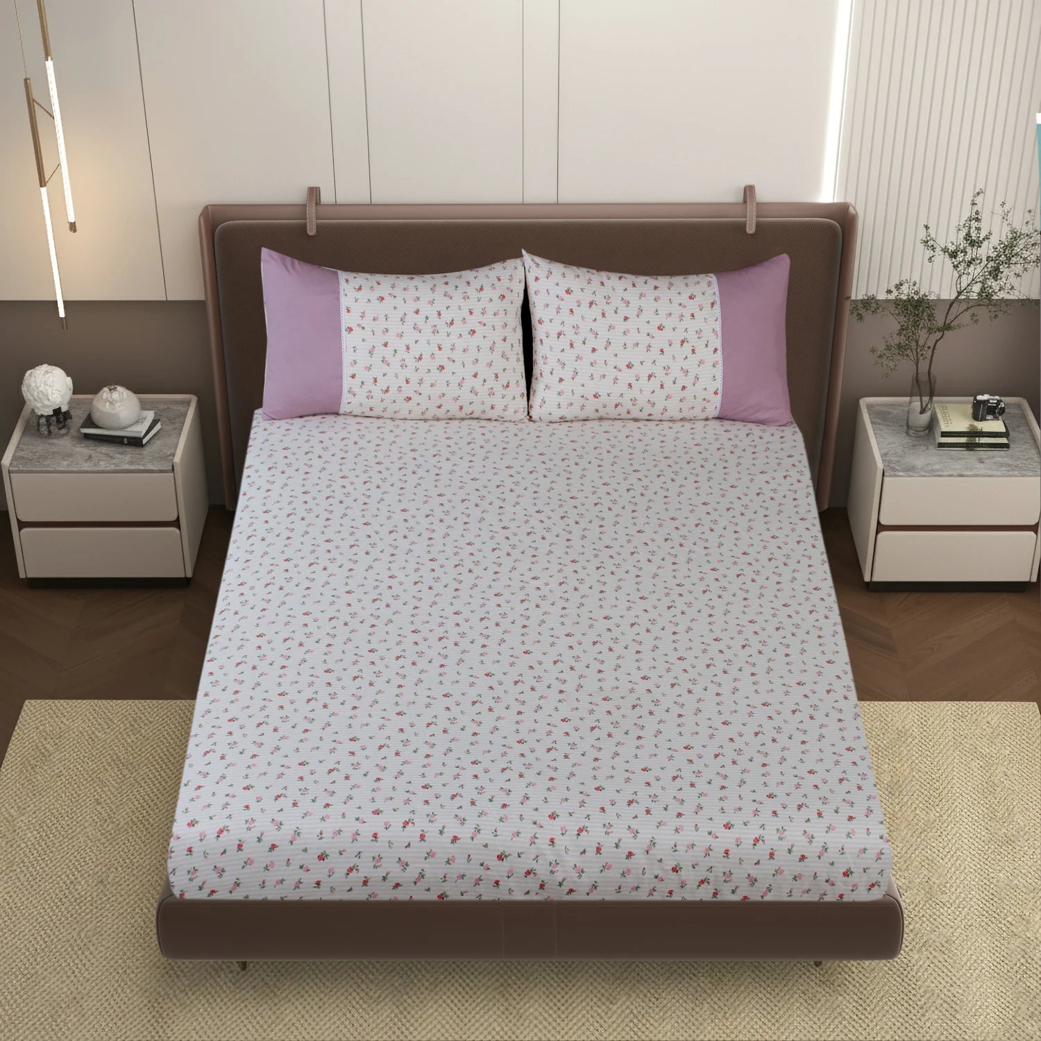 Nori - Panel - King Fitted Bedsheet (78×72 inches)