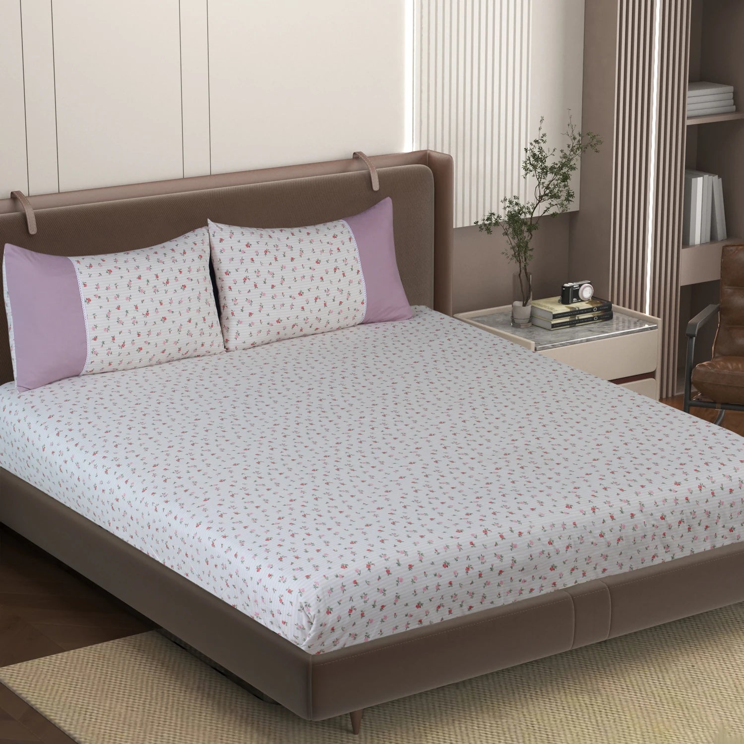 Nori - Panel - King Fitted Bedsheet (78×72 inches)